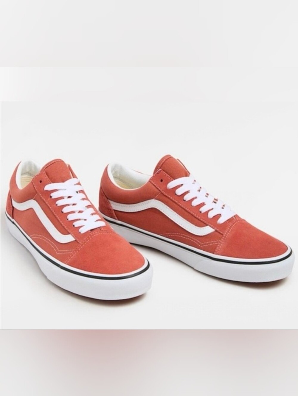 NWOB VANS Old Skool Terracotta Pink Suede Sneakers - Size 8.5